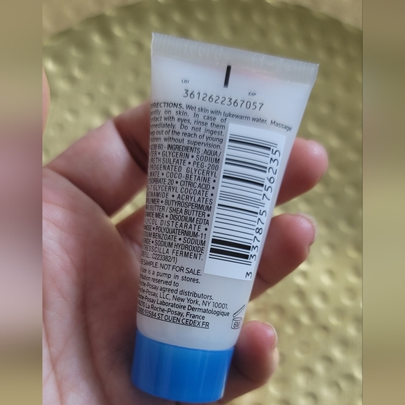 NWT Laroche posay lipikar wash AP+ moisturizing wash 15 mL - Picture 2 of 2